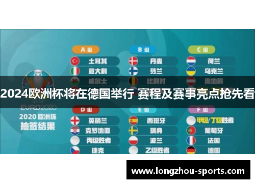 2024欧洲杯将在德国举行 赛程及赛事亮点抢先看